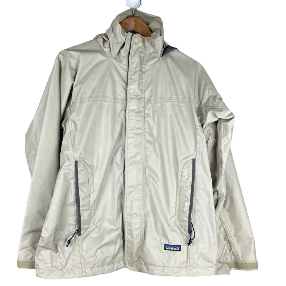 Patagonia Vintage Y2K Refugitive Shell 02 Jacket Size S Style 83620 Hood Cream